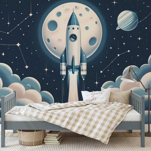Foto tapeta - Raketa u svemiru (147x102 cm)