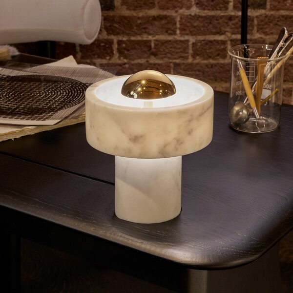 Stolne Lampa Tom Dixon, Stone, prigušiv, Dnevna soba, Mramor, Dizajn