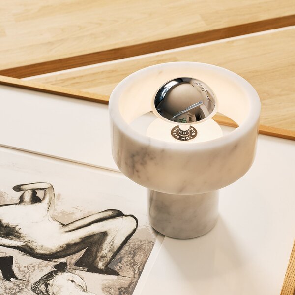 Stolne Lampa Tom Dixon, Stone, prigušiv, Dnevna soba, Mramor, Dizajn