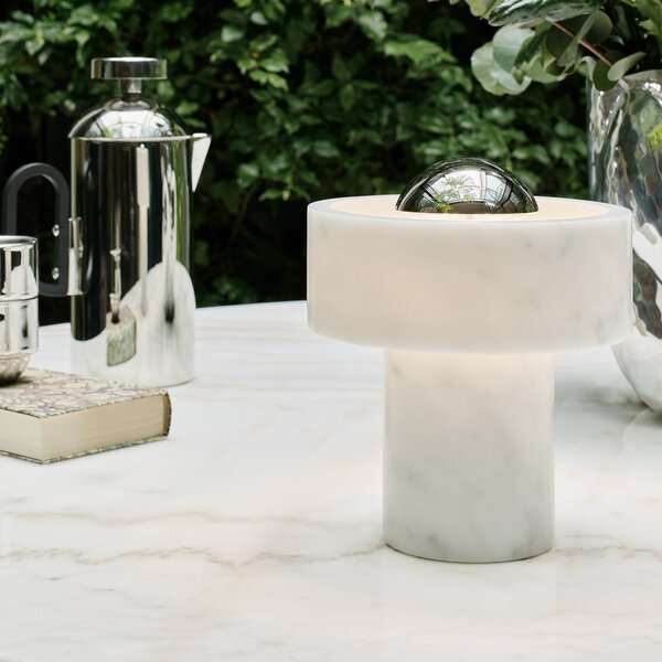 Stolne Lampa Tom Dixon, Stone, prigušiv, Dnevna soba, Mramor, Dizajn
