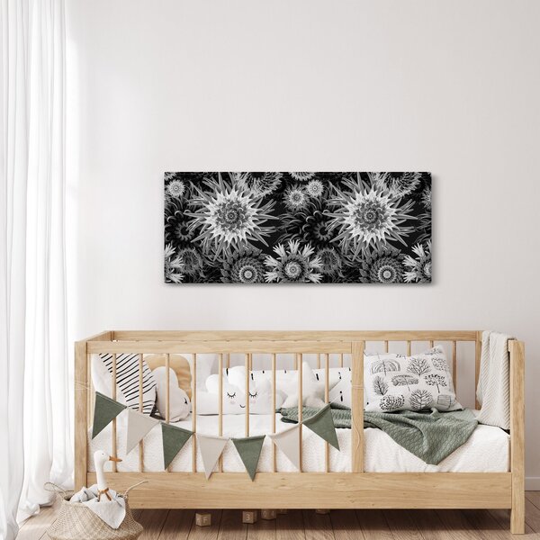 Slika - Crni i bijeli čičak (120x50 cm)