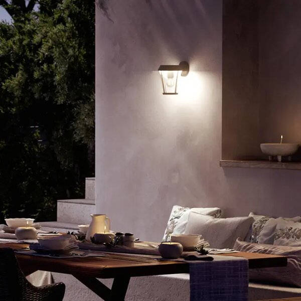 Sunera VANJSKA ZIDNA LED SVJETILJKA E27 CRNA 8720169351455