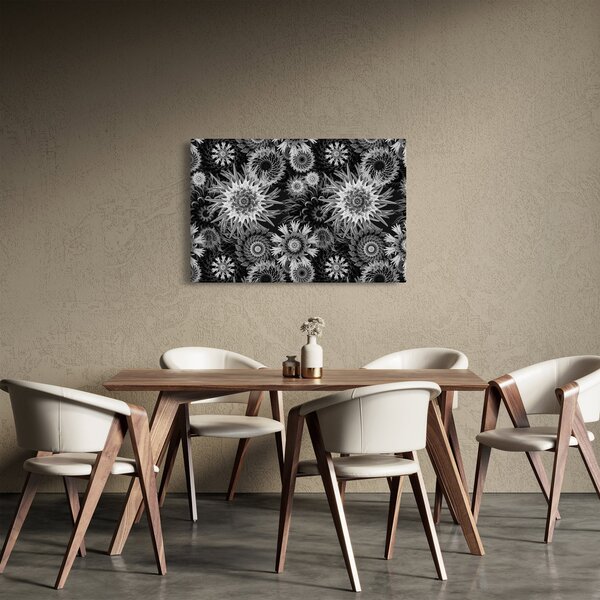 Slika - Crni i bijeli čičak (90x60 cm)