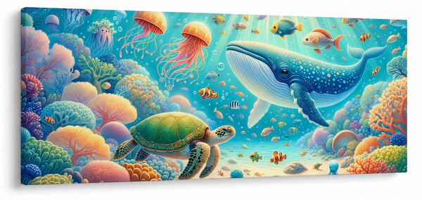 Slika - Svijet ispod površine (120x50 cm)