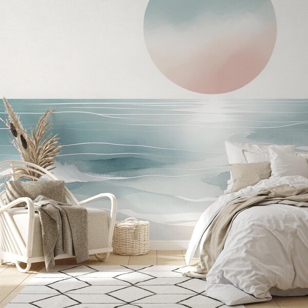 Foto tapeta - Sunce iznad oceana (147x102 cm)