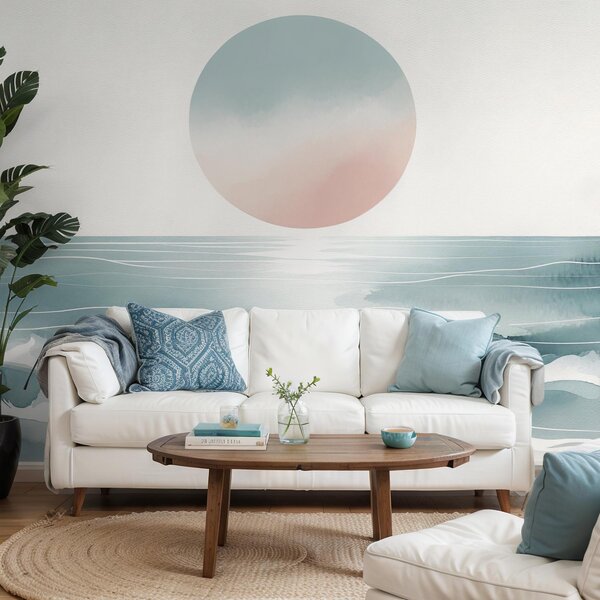 Foto tapeta - Sunce iznad oceana (147x102 cm)
