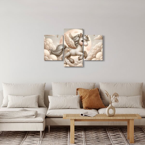 Slika - Jednorog u oblacima (90x60 cm)