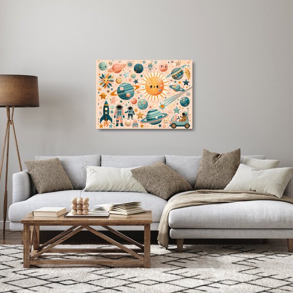 Staklena slika - Dijelovi svemira (70x50 cm)