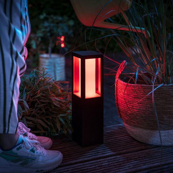 Vanjske Svjetiljka Philips Hue, Impress, prigušiv, Crno, Metal, Moderan