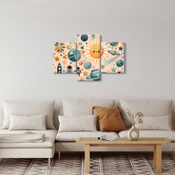 Slika - Dijelovi svemira (90x60 cm)