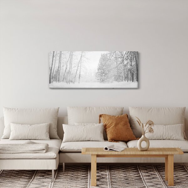 Slika - Drveni mol zimi (120x50 cm)