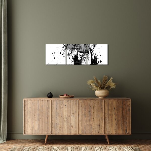 Slika - Modna revija (sa satom) (90x30 cm)