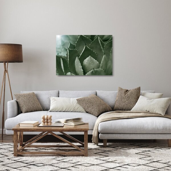 Staklena slika - Zelena agava (70x50 cm)