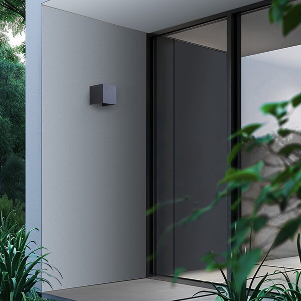 Vanjske Svjetiljka Lindby, Dara, prigušiv, Sivo, Balkon, Aluminij, Moderan