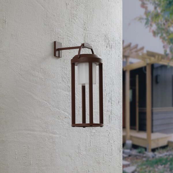 Vanjske Svjetiljka Lucande, Tilena, prigušiv, Smeđa / hrđa, Balkon, Aluminij, Moderan