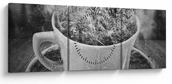 Slika - Šalica prirode (sa satom) (90x30 cm)