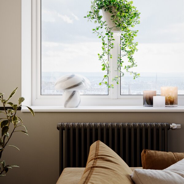 Stolne Lampa By Rydéns, Mira Mushroom, Bijela, Dnevna soba, Staklo