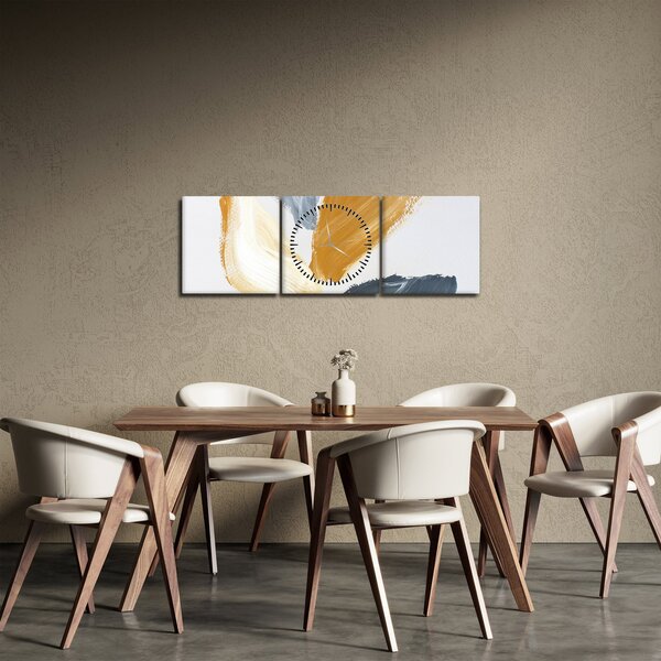 Slika - Minimalističko slikarstvo (sa satom) (90x30 cm)