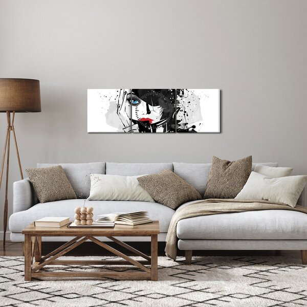 Slika - Tajanstvena žena (sa satom) (90x30 cm)