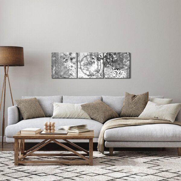 Slika - Romantični vrt (sa satom) (90x30 cm)