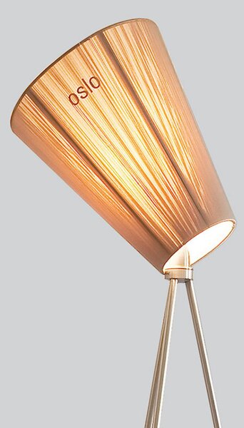 Podne Lampa Northern, Oslo Wood, prigušiv, Bež, Dnevna soba, Tkanina / tekstil, Dizajn