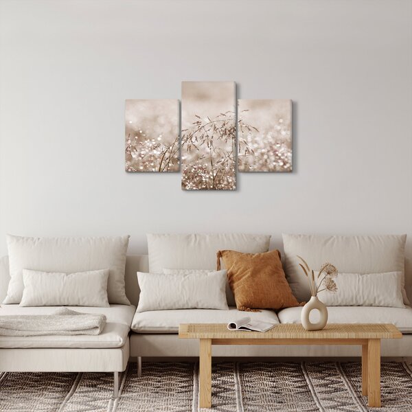 Slika - Livada u smeđim tonovima (90x60 cm)