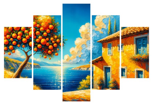 Slika - Kuća s narančama II. (150x105 cm)