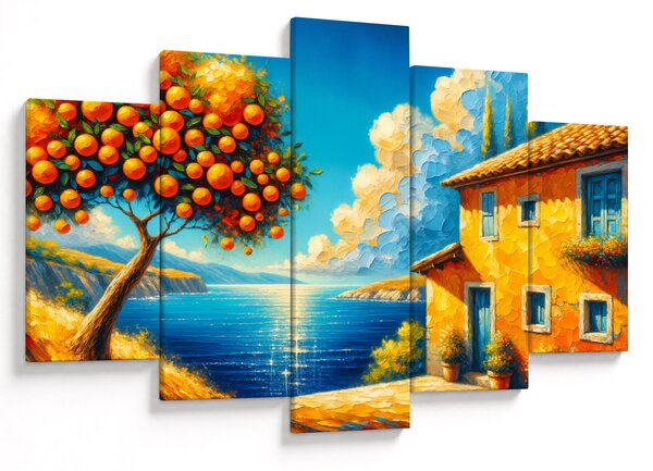 Slika - Kuća s narančama II. (150x105 cm)