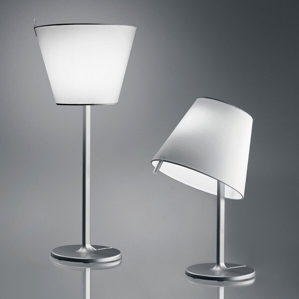 Stolne Lampa Artemide, Melampo, Sivo, Dnevna soba, Tkanina / tekstil, Dizajn
