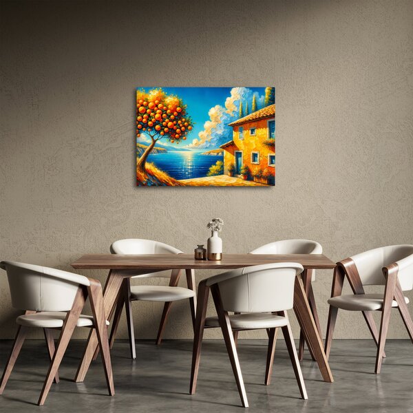 Slika - Kuća s narančama II. (70x50 cm)