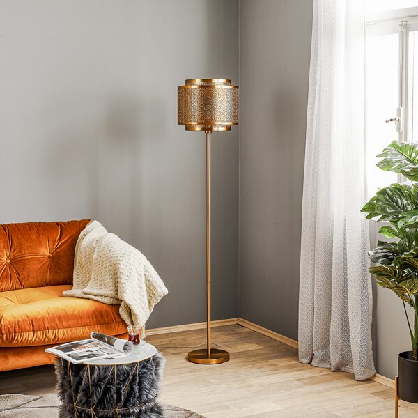 Podne Lampa By Rydéns, Hermine, Zlato / mjed, Dnevna soba, Metal, Marokanski / orijentalni