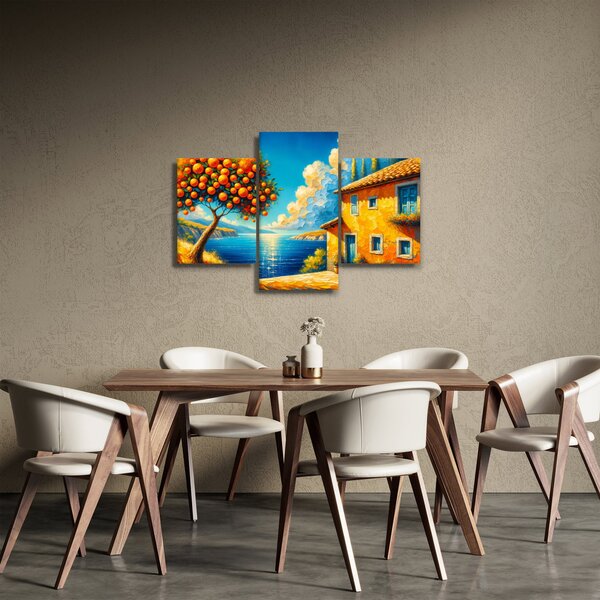 Slika - Kuća s narančama II. (90x60 cm)