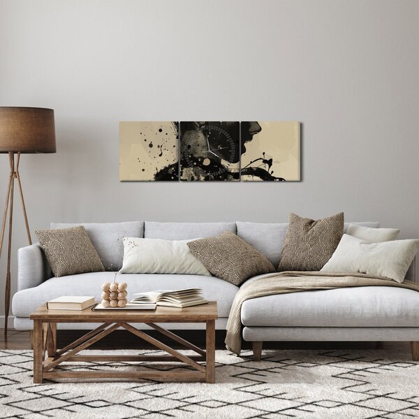 Slika - Jazz žena (sa satom) (90x30 cm)