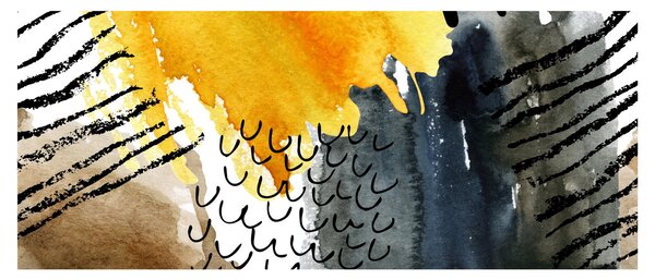 Slika - Apstraktni akvarel (120x50 cm)