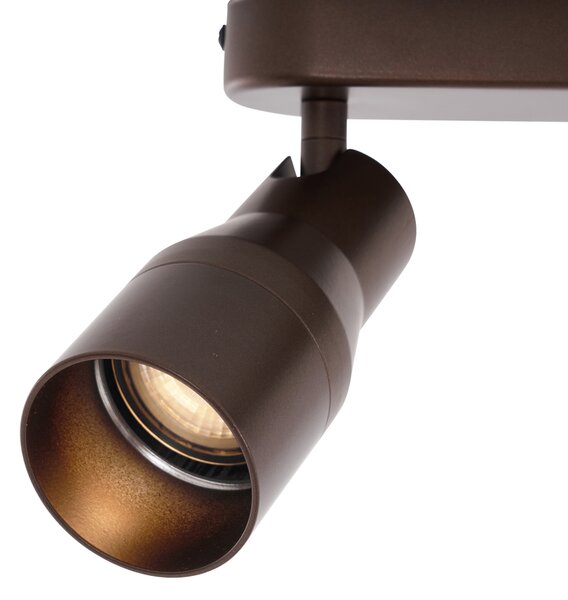 Zaobljeno stropno svjetlo tamno brončano GU10 50 mm 2-svjetla - Stanley