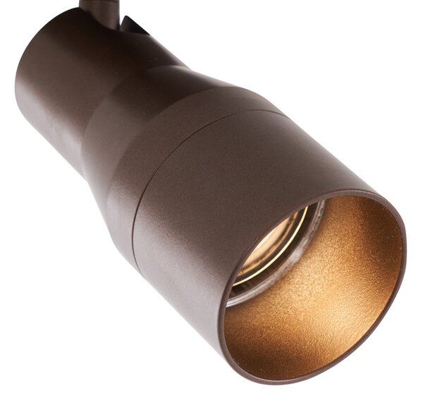 Moderno stropno reflektorsko svjetlo tamno brončano GU10 50 mm okruglo - Stanley