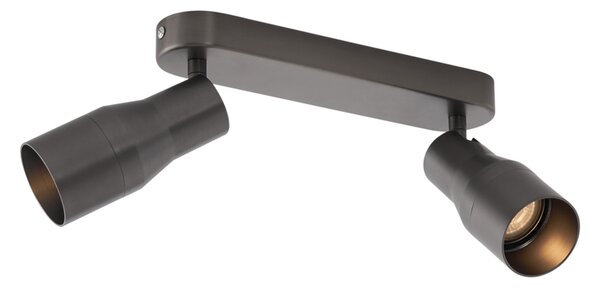 Okruglo stropno svjetlo s dva reflektora, tamnosivo GU10 50 mm - Stanley