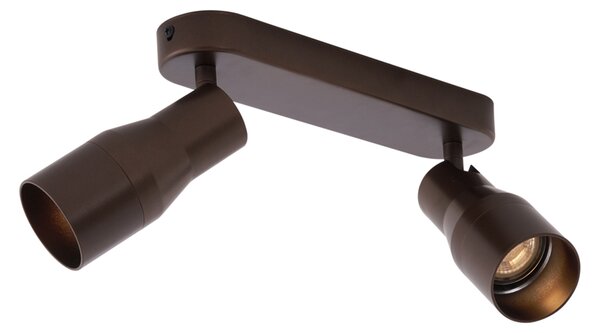 Zaobljeno stropno svjetlo tamno brončano GU10 50 mm 2-svjetla - Stanley