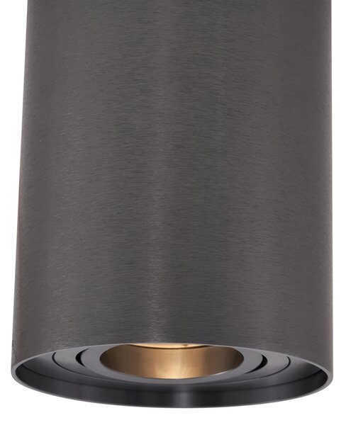 Moderno ugradno reflektorsko svjetlo tamnosivo GU10 50 mm podesivo - Rondoo Up