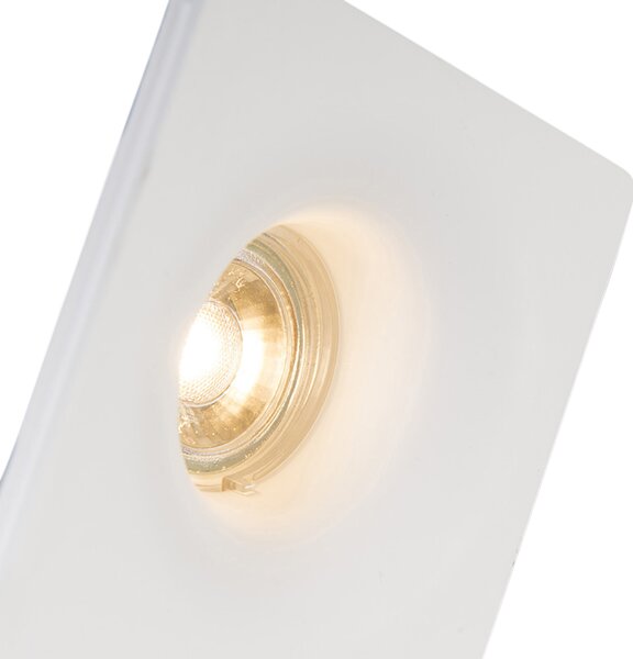 Set od 6 ugradbenih reflektora bijeli 12 cm okrugli - Gypsy Stucco