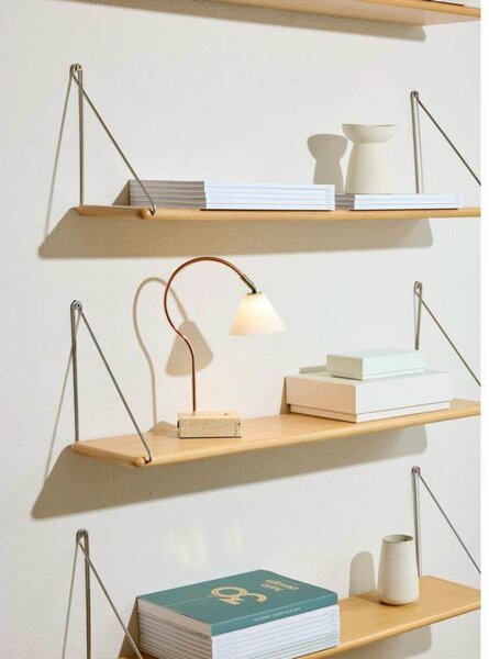 Prijenosna stolna lampa Question, bakrena/opal - Halo Design