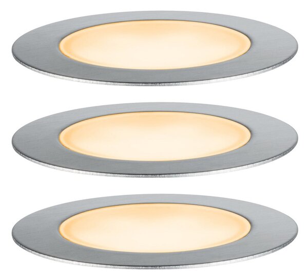 Reflektori Paulmann, LED-Bodeneinbauleuchte Set, prigušiv, Sivo, Metal, Moderan
