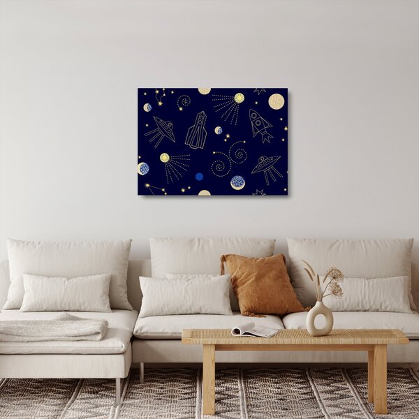Staklena slika - Svemir (70x50 cm)