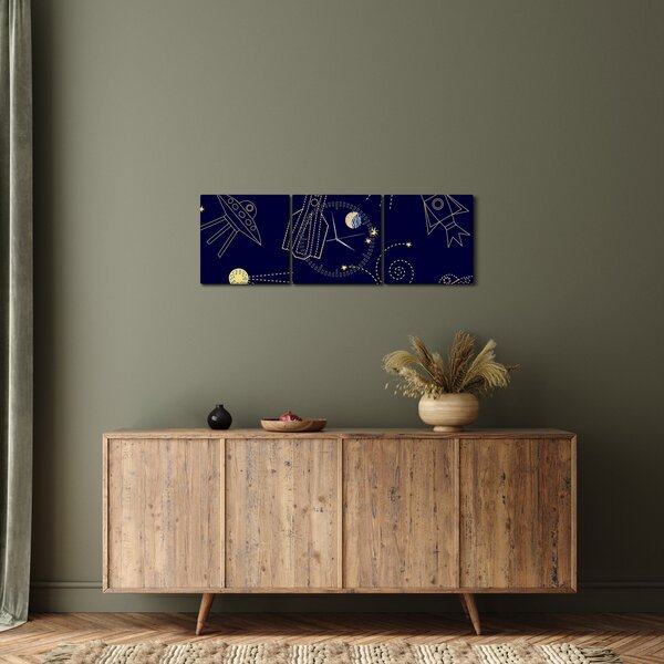 Slika - Svemir (sa satom) (90x30 cm)