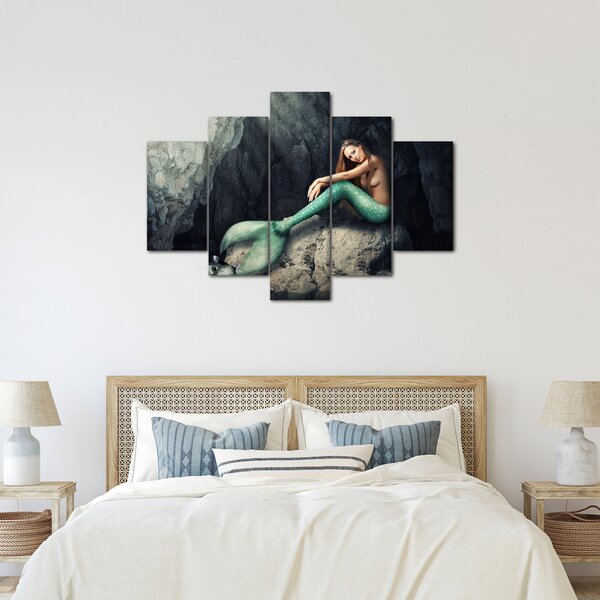 Slika - Sirena na stijeni (150x105 cm)