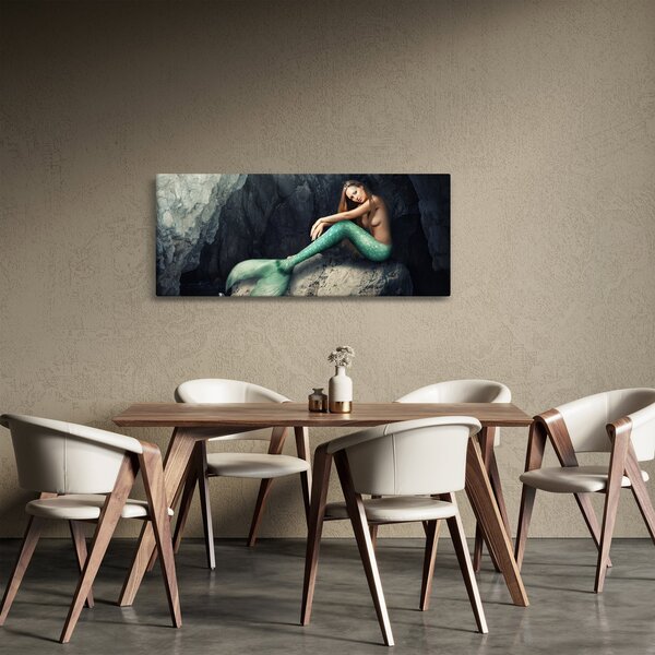 Slika - Sirena na stijeni (120x50 cm)