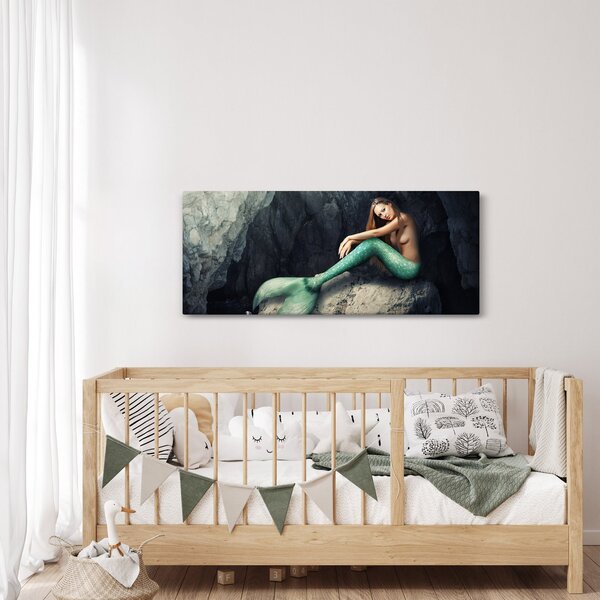 Slika - Sirena na stijeni (120x50 cm)