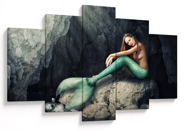 Slika - Sirena na stijeni (150x105 cm)