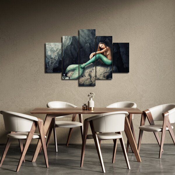 Slika - Sirena na stijeni (150x105 cm)