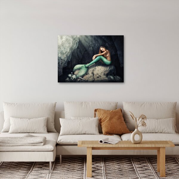 Slika - Sirena na stijeni (70x50 cm)